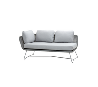 Horizon 2-seater sofa right module outdoor sectional sofa by Cane-line, designed by Cane-line Design