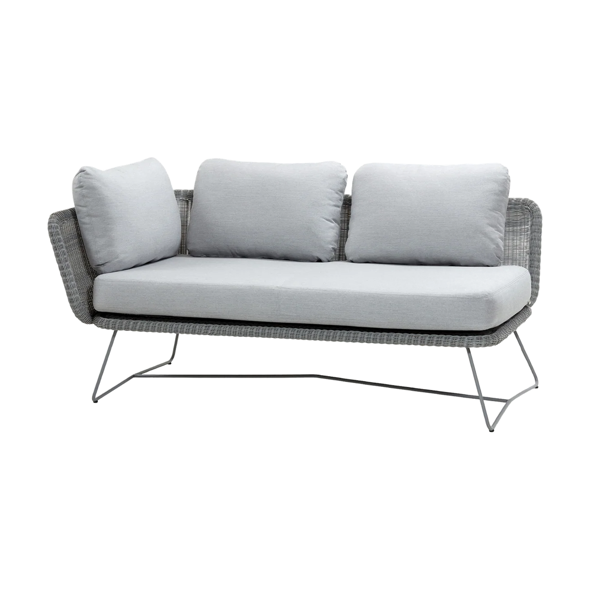 Horizon 2-seater sofa right module outdoor sectional sofa by Cane-line, designed by Cane-line Design