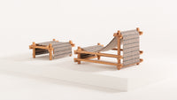 Hos Deckchair & Stool Set