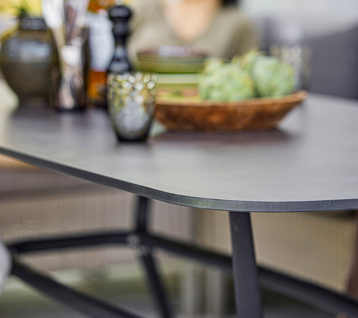 Joy dining table 180x90 cm outdoor dining table by Cane-line, designed by Cane-line Design