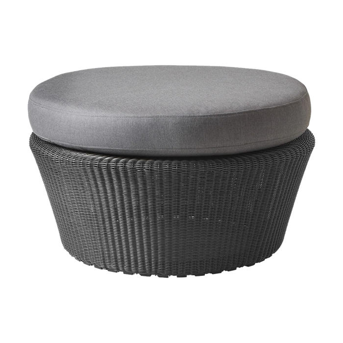 Kingston footstool large outdoor ottoman by Cane-line