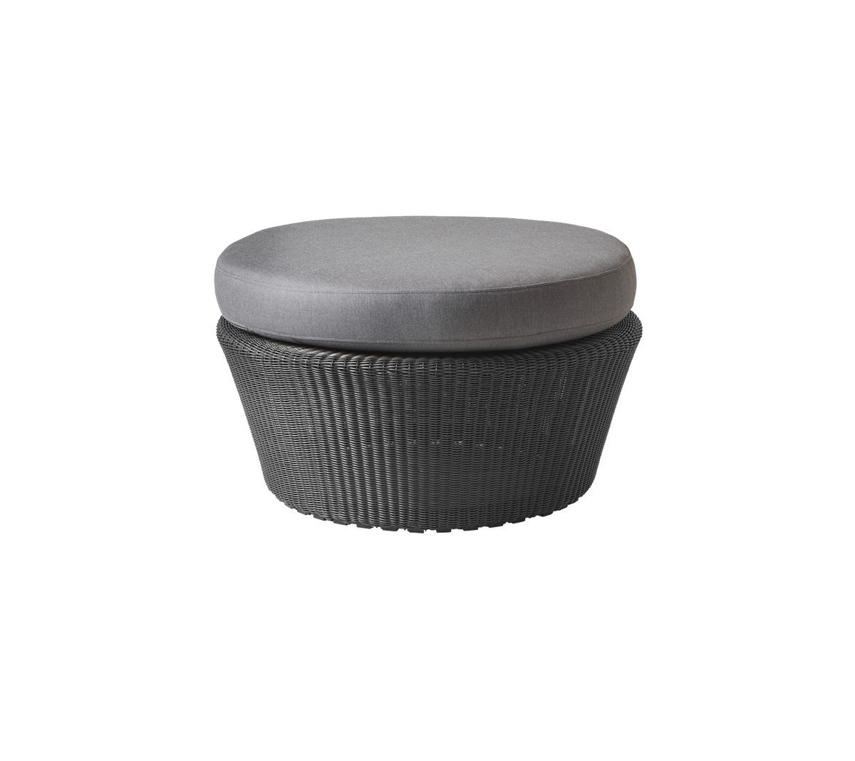 Kingston footstool large outdoor ottoman by Cane-line