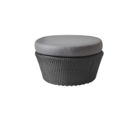 Kingston footstool large outdoor ottoman by Cane-line