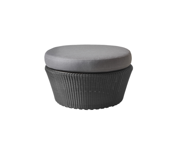 Kingston footstool large outdoor ottoman by Cane-line