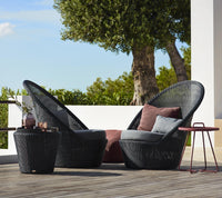 Kingston sunchair with wheels lifestyle image by Cane-line