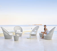 Kingston large ottoman lifestyle image by Cane-line
