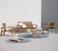 Kingston sunchair with wheels lifestyle image by Cane-line