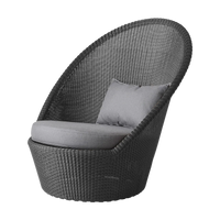 Kingston sunchair with wheels outdoor chaise lounge by Cane-line
