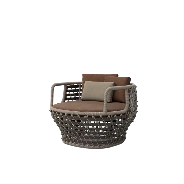 Koro Armchair outdoor lounge chair by SKLD Studio, designed by Eli Gutierrez