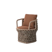 Koro Dining Armchair outdoor dining chair by SKLD Studio, designed by Eli Gutierrez