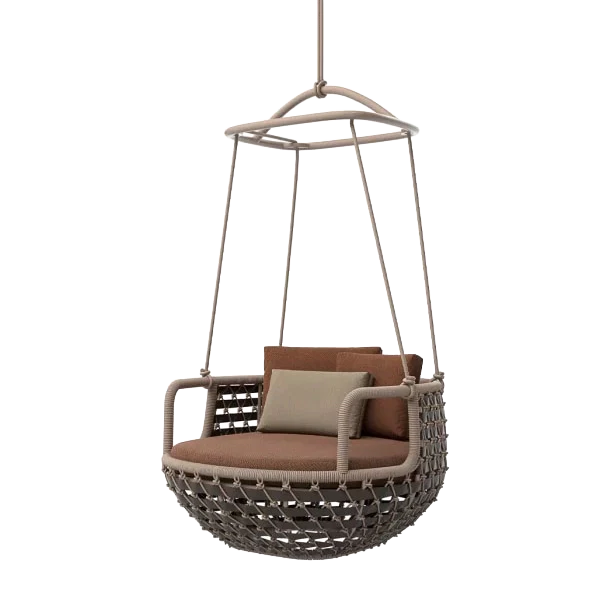 Koro Hanging outdoor swing by SKLD Studio, designed by Eli Gutierrez
