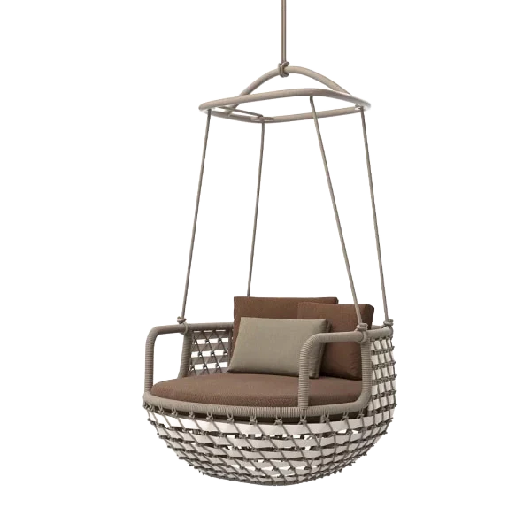 Koro Hanging outdoor swing by SKLD Studio, designed by Eli Gutierrez