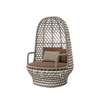 Koro High Armchair outdoor lounge chair by SKLD Studio, designed by Eli Gutierrez
