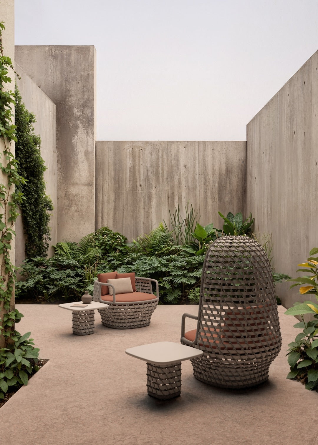 Koro outdoor furniture lifestyle image by SKLD Studio