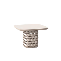 Koro Square Side Table outdoor side table by SKLD Studio, designed by Eli Gutierrez
