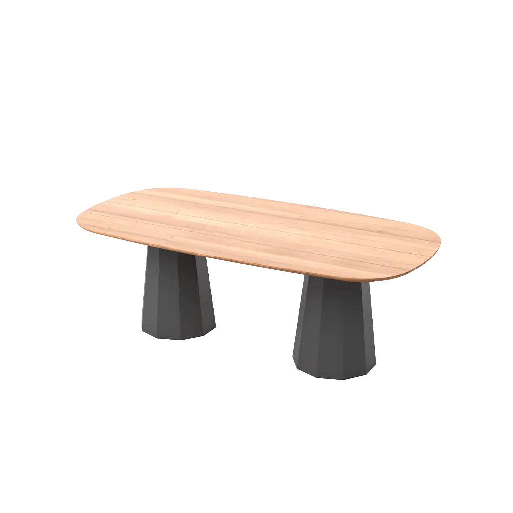 Lacus 220 Dining Table outdoor dining table by SKLD Studio, designed by Santiago Sevillano