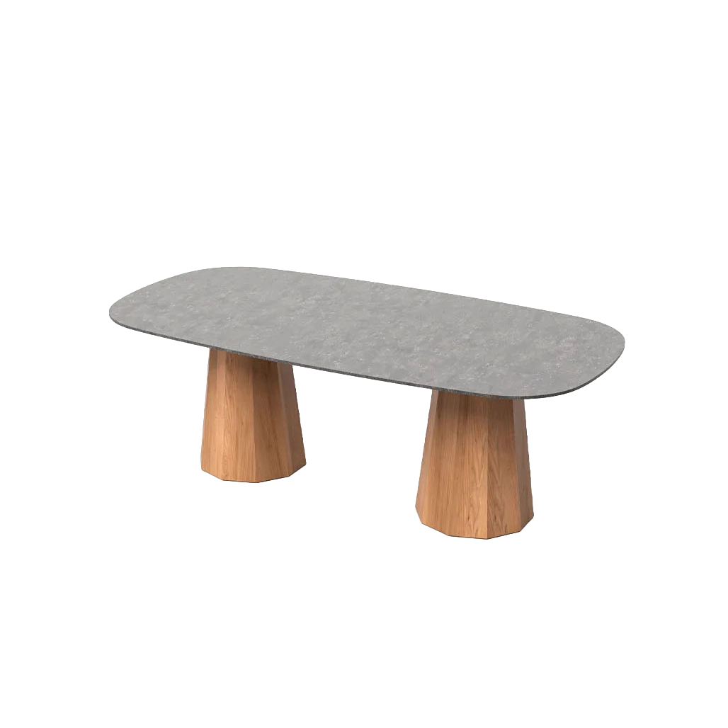 Lacus 220 Dining Table outdoor dining table by SKLD Studio, designed by Santiago Sevillano