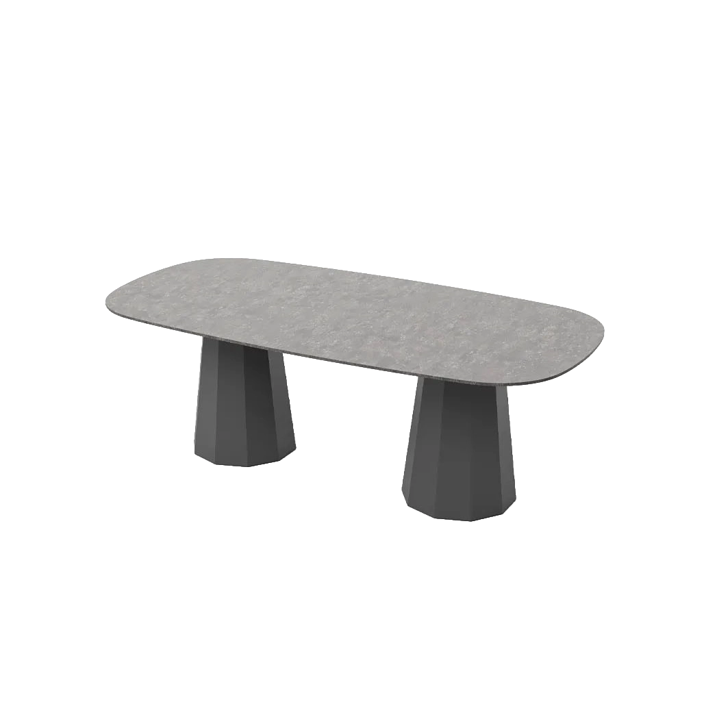 Lacus 220 Dining Table outdoor dining table by SKLD Studio, designed by Santiago Sevillano