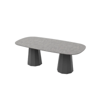 Lacus 220 Dining Table outdoor dining table by SKLD Studio, designed by Santiago Sevillano