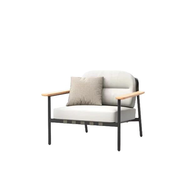 Lacus Armchair outdoor lounge chair by SKLD Studio, designed by Santiago Sevillano