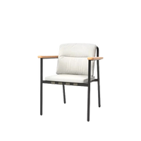Lacus Dining Armchair outdoor dining chair by SKLD Studio, designed by Santiago Sevillano