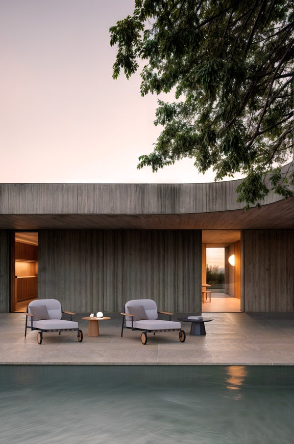 Lacus outdoor furniture lifestyle image by SKLD Studio, designed by Santiago Sevillano