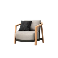 Lenis Armchair outdoor lounge chair by SKLD Studio, designed by Robin Hapelt