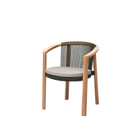 Lenis Dining Armchair outdoor dining chair by SKLD Studio, designed by Robin Hapelt