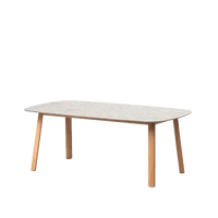 Lenis Short Dining Table outdoor dining table by SKLD Studio, designed by Robin Hapelt