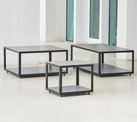 Level coffee table ceramic collection product image by Cane-line