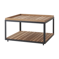 Level coffee table, large Outdoor Furniture by Cane-line, designed by byKATO