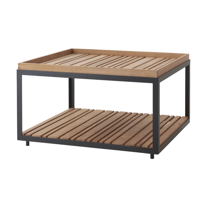 Level coffee table, large Outdoor Furniture by Cane-line, designed by byKATO