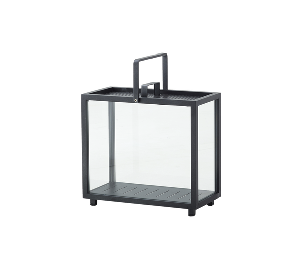Lighthouse lantern rectangular lava grey product image by Cane-line