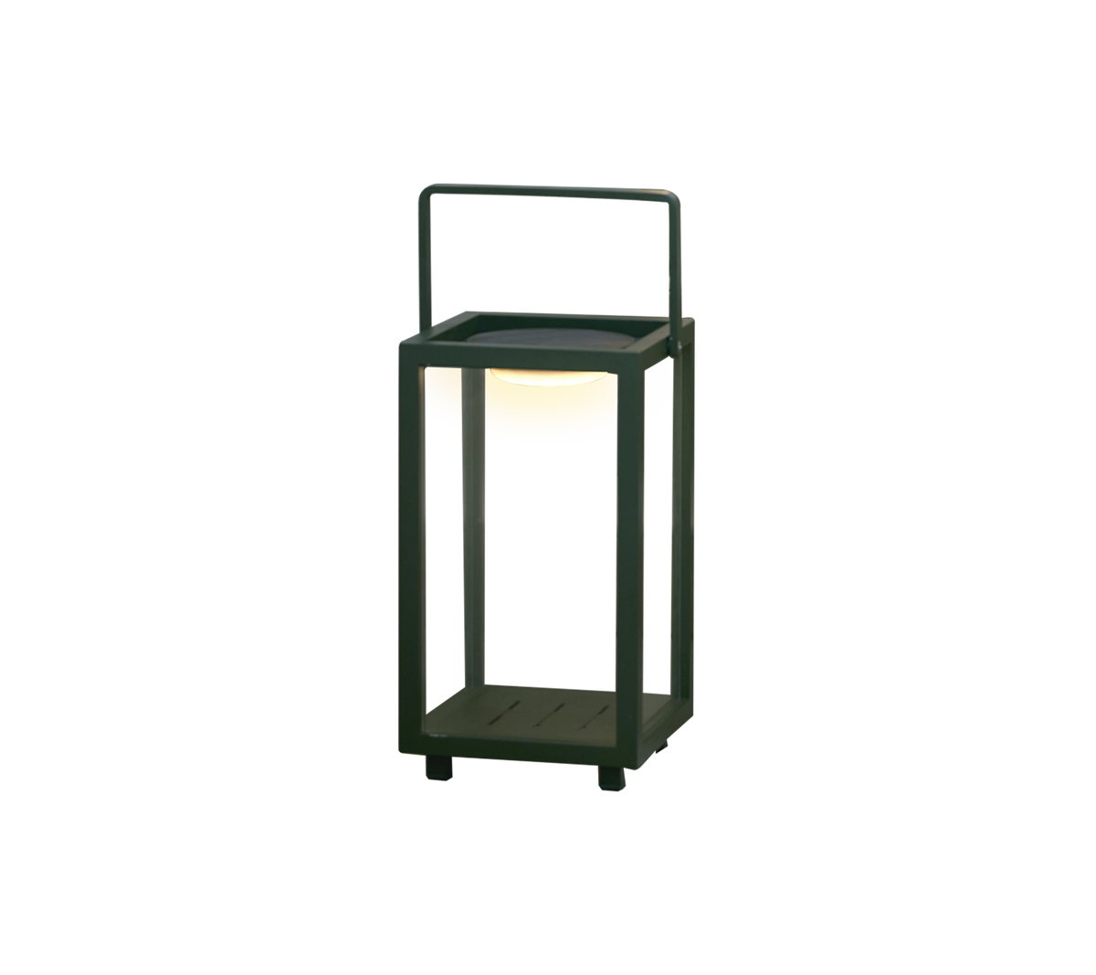 Lighthouse lantern small dark green with LED product image by Cane-line