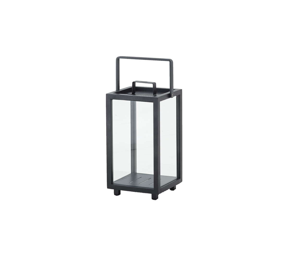 Lighthouse lantern small lava grey product image by Cane-line