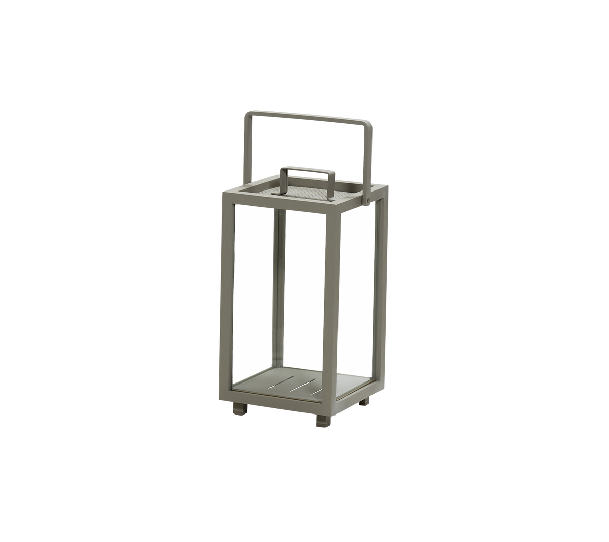 Lighthouse lantern small taupe product image by Cane-line