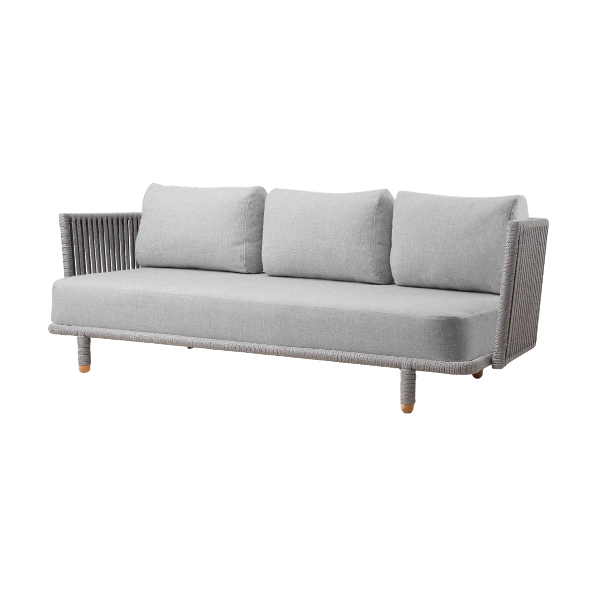 Cane-line Moments 3-seater sofa grey