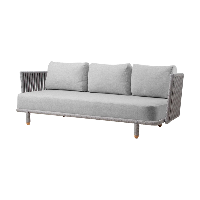 Cane-line Moments 3-seater sofa grey