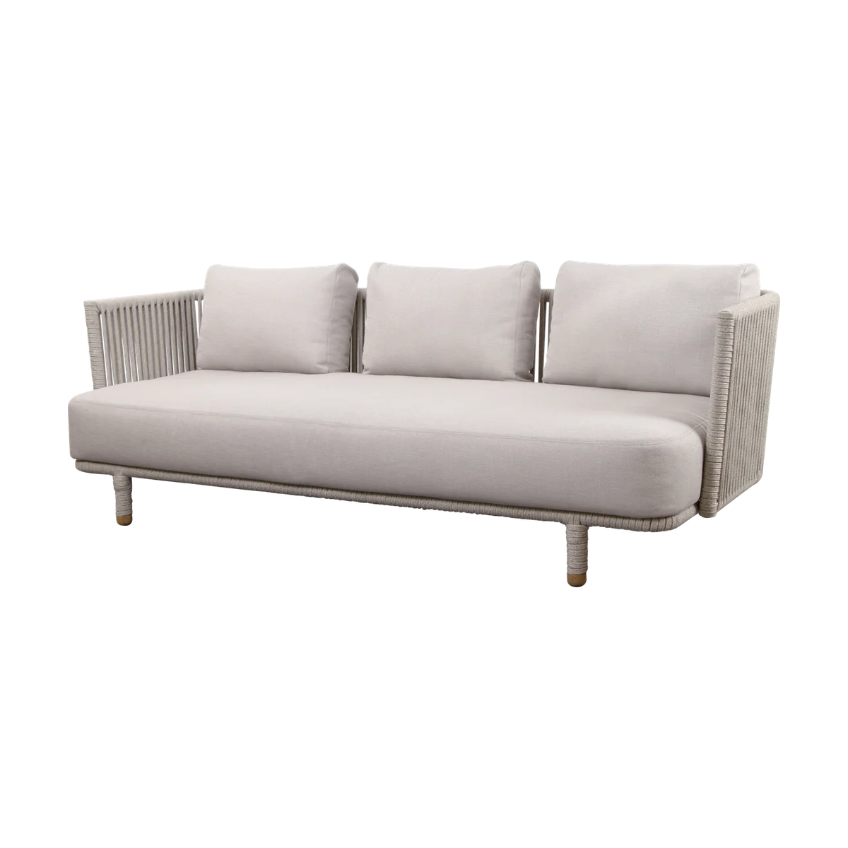 Cane-line Moments 3-seater sofa sand