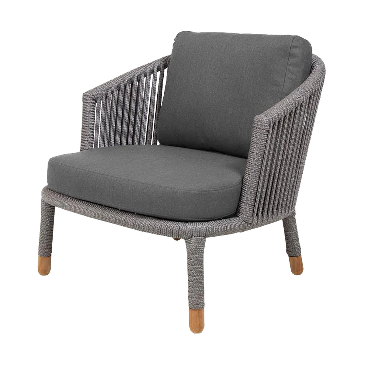 Cane-line Moments lounge chair grey