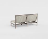 Montauk Sofa Armless Aluminum 63"