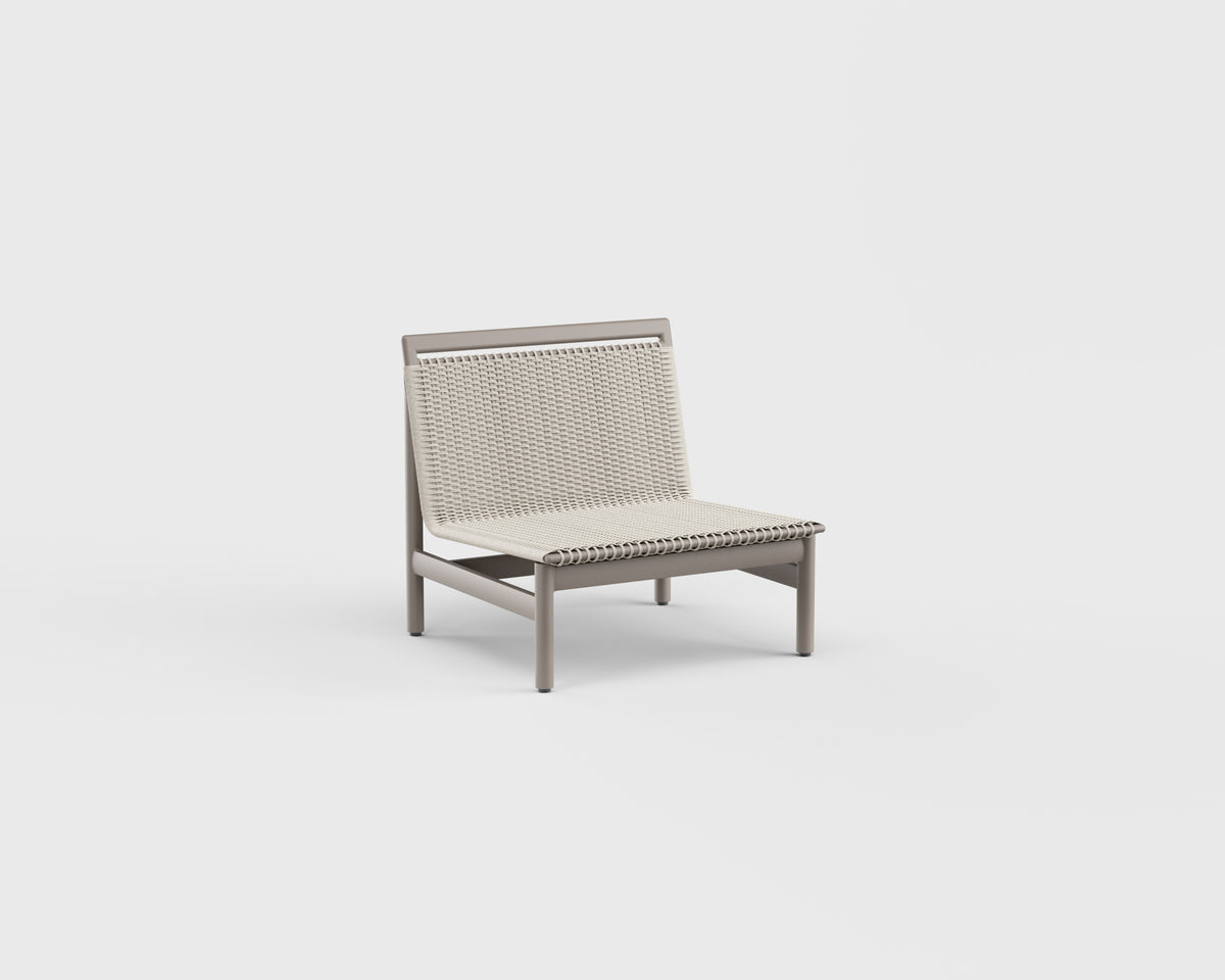 Montauk Lounge Chair Armless Aluminum