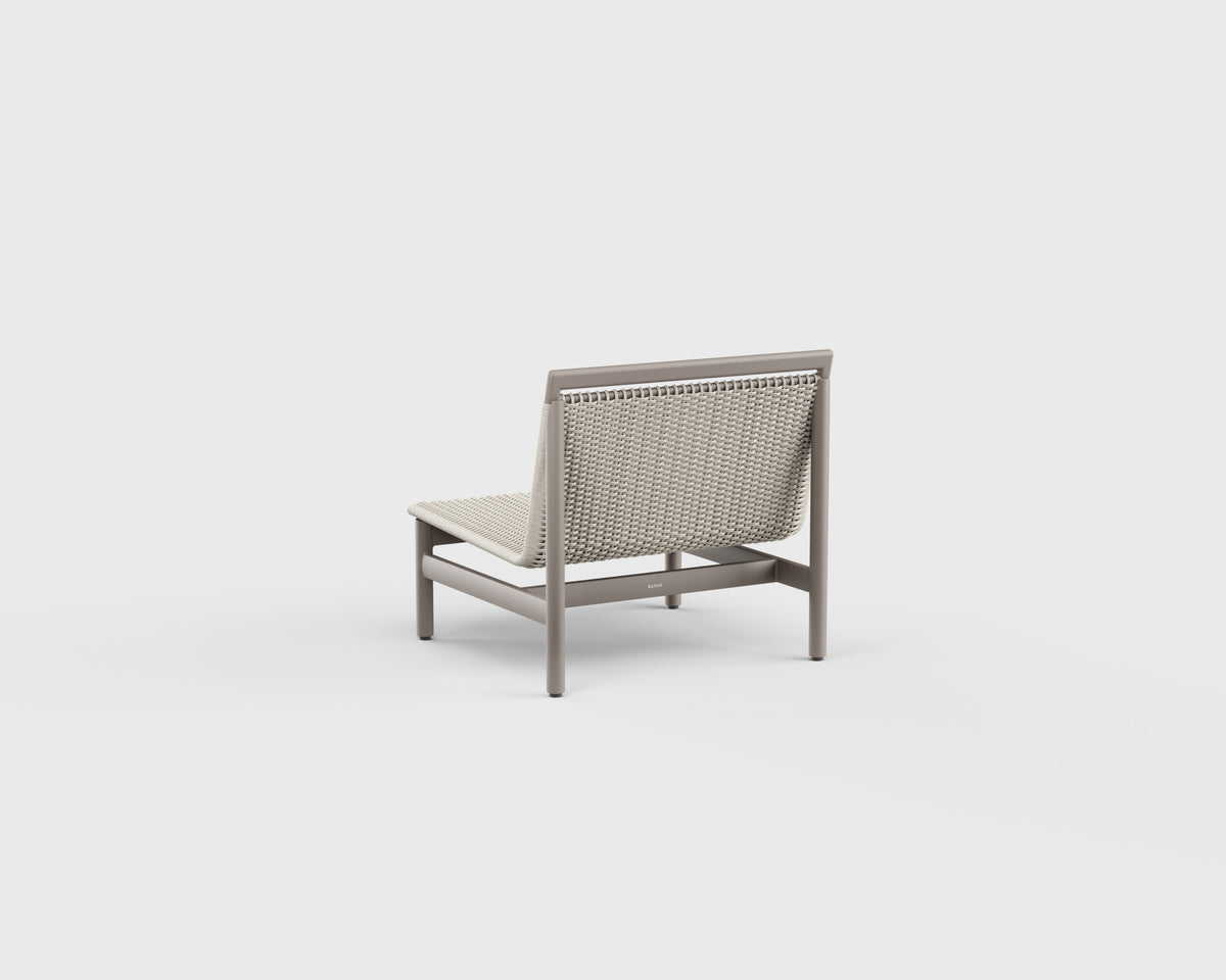 Montauk Lounge Chair Armless Aluminum