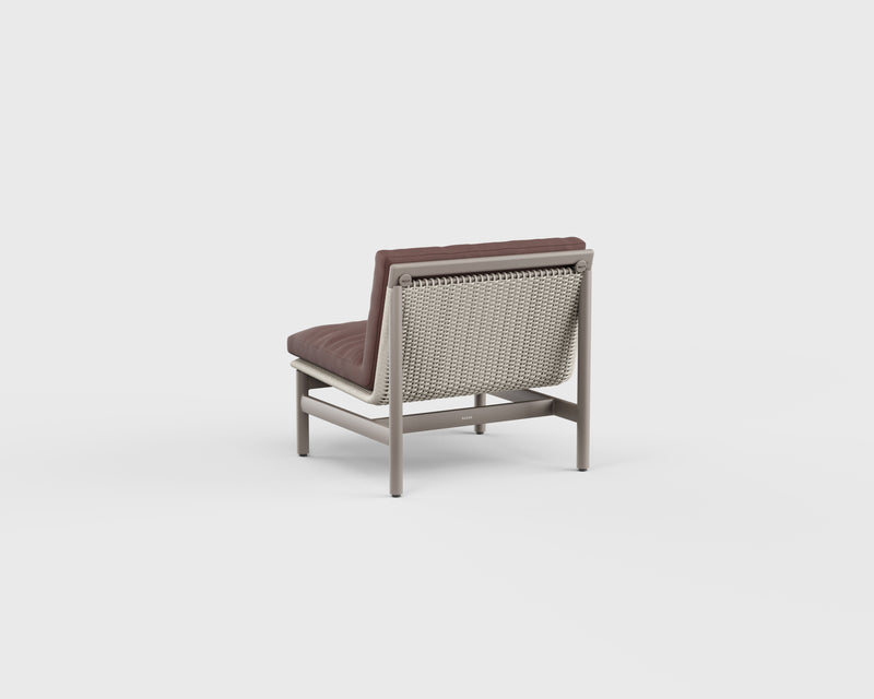 Montauk Lounge Chair Armless Aluminum