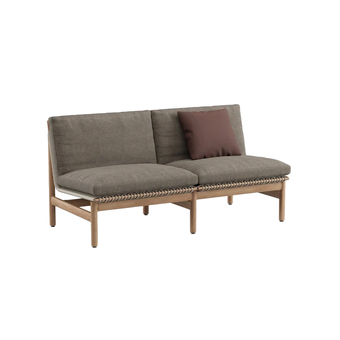Montauk Sofa Armless Teak 63