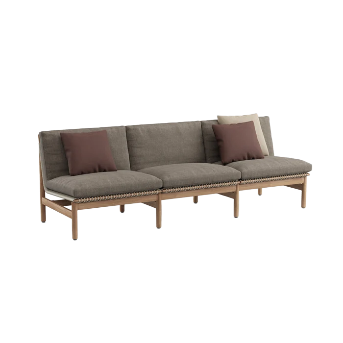 Montauk Sofa Armless Teak 94