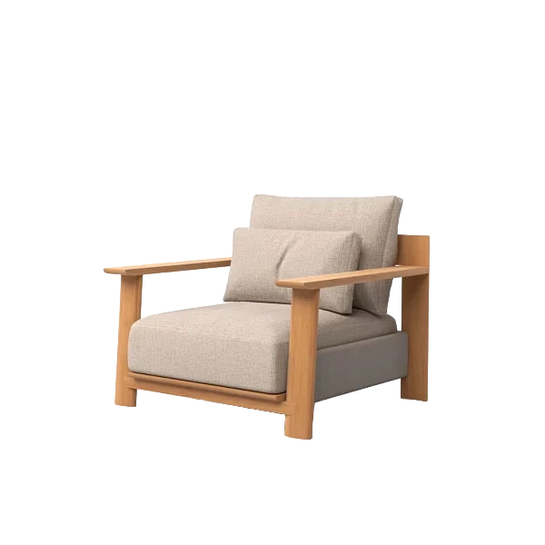 Olma Armchair outdoor lounge chair by SKLD Studio, designed by La Mamba Studio