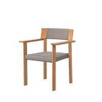 Olma Dining Armchair outdoor dining chair by SKLD Studio, designed by La Mamba Studio