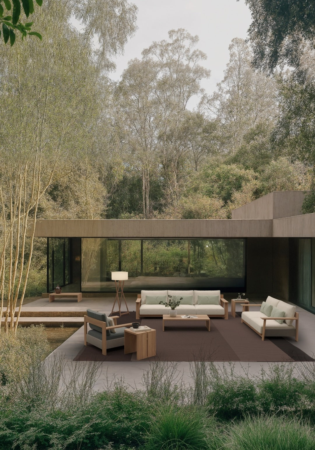 Olma outdoor furniture collection by SKLD Studio lifestyle image