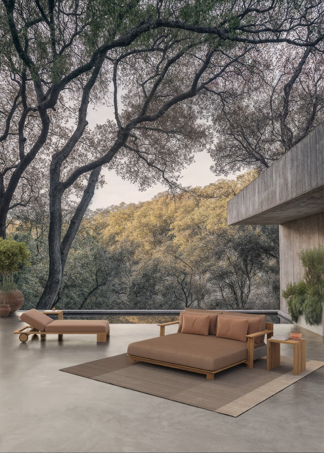 Olma outdoor furniture collection by SKLD Studio lifestyle image